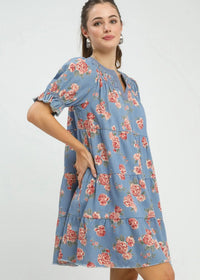 Denim Rose Dress