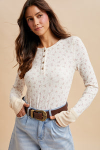 Floral Henley Top