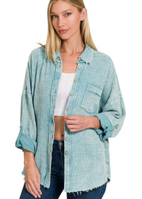 Washed Gauze Top