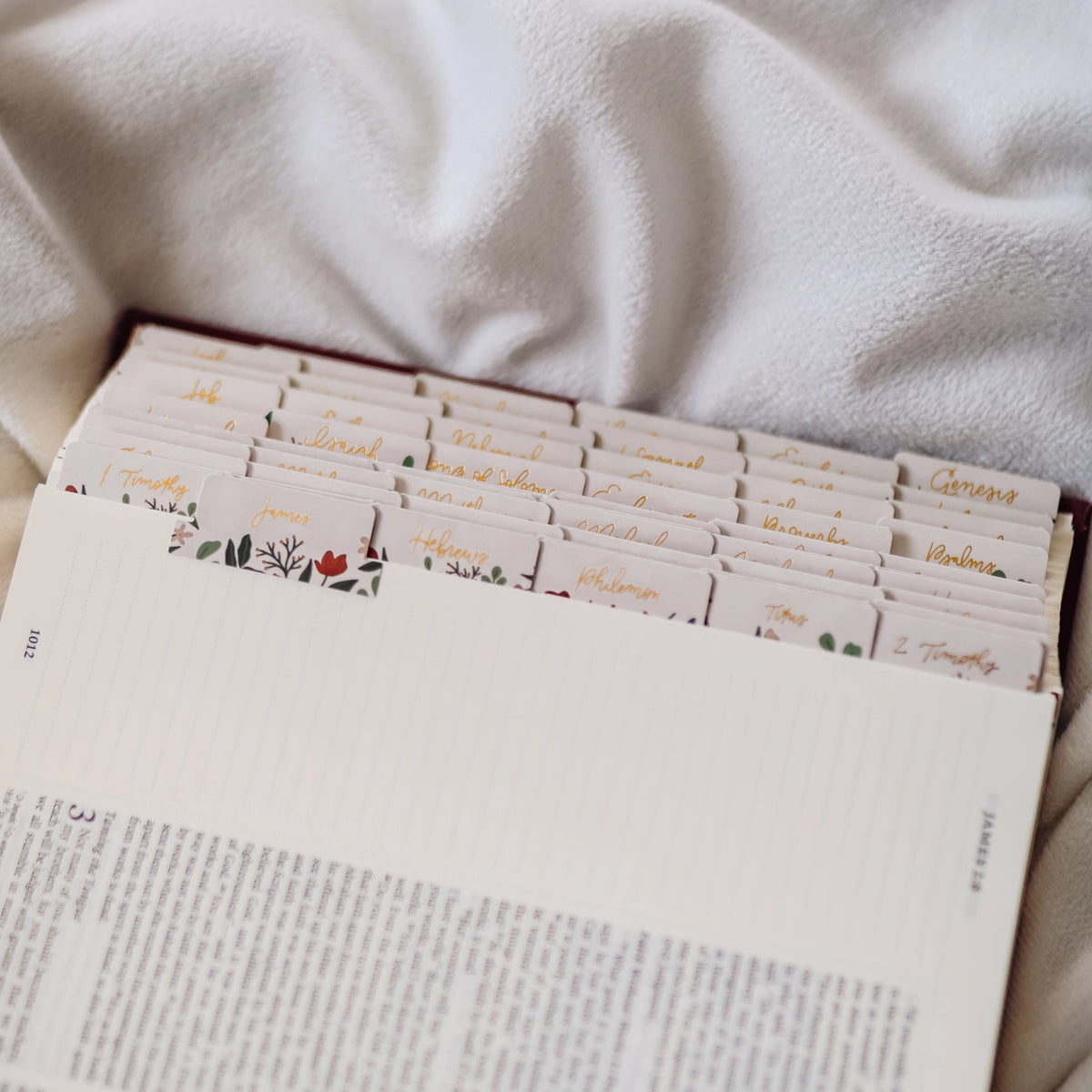 Rustic Floral Bible Tabs