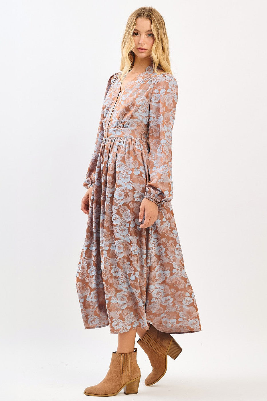 ワンピース Classic Floral Jacquard Dress