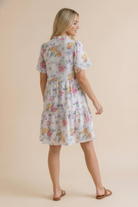 Floral Ivory Dress