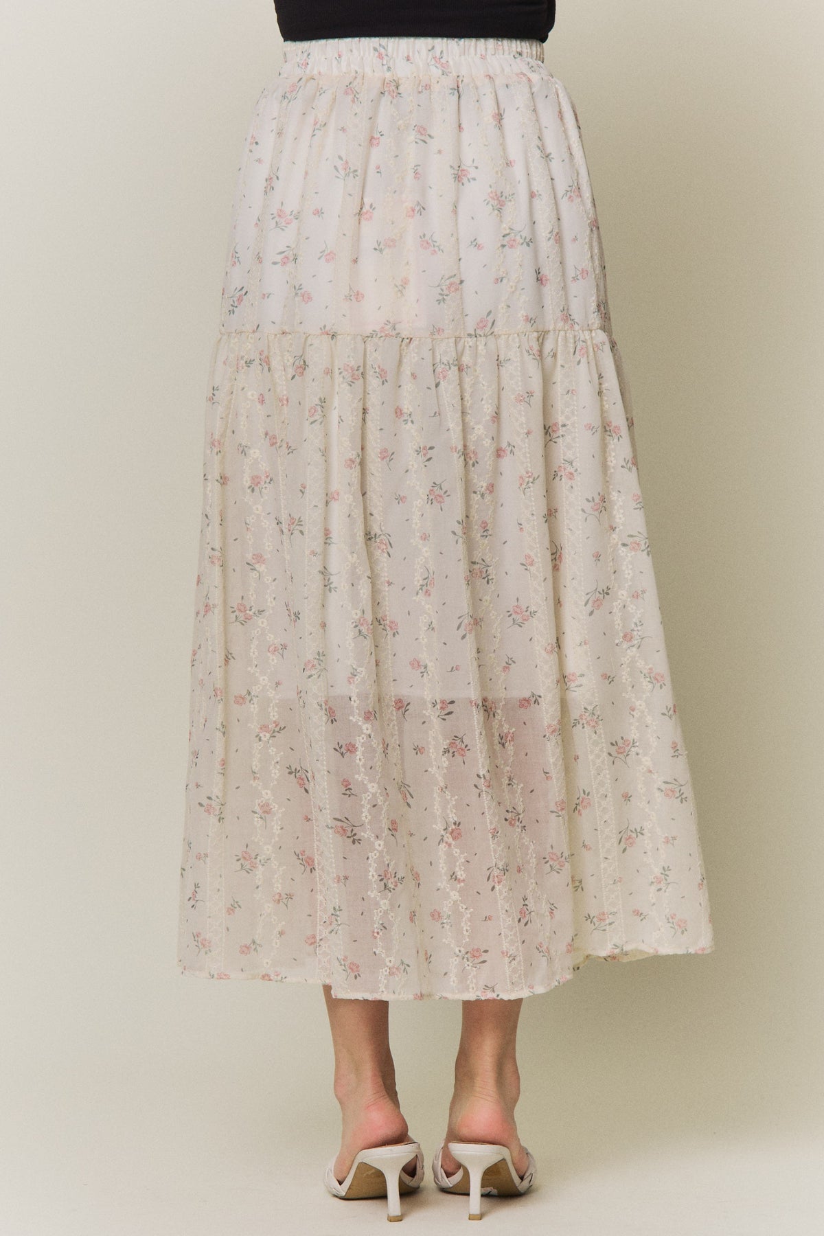 Floral Print Maxi Skirt