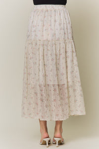 Floral Print Maxi Skirt