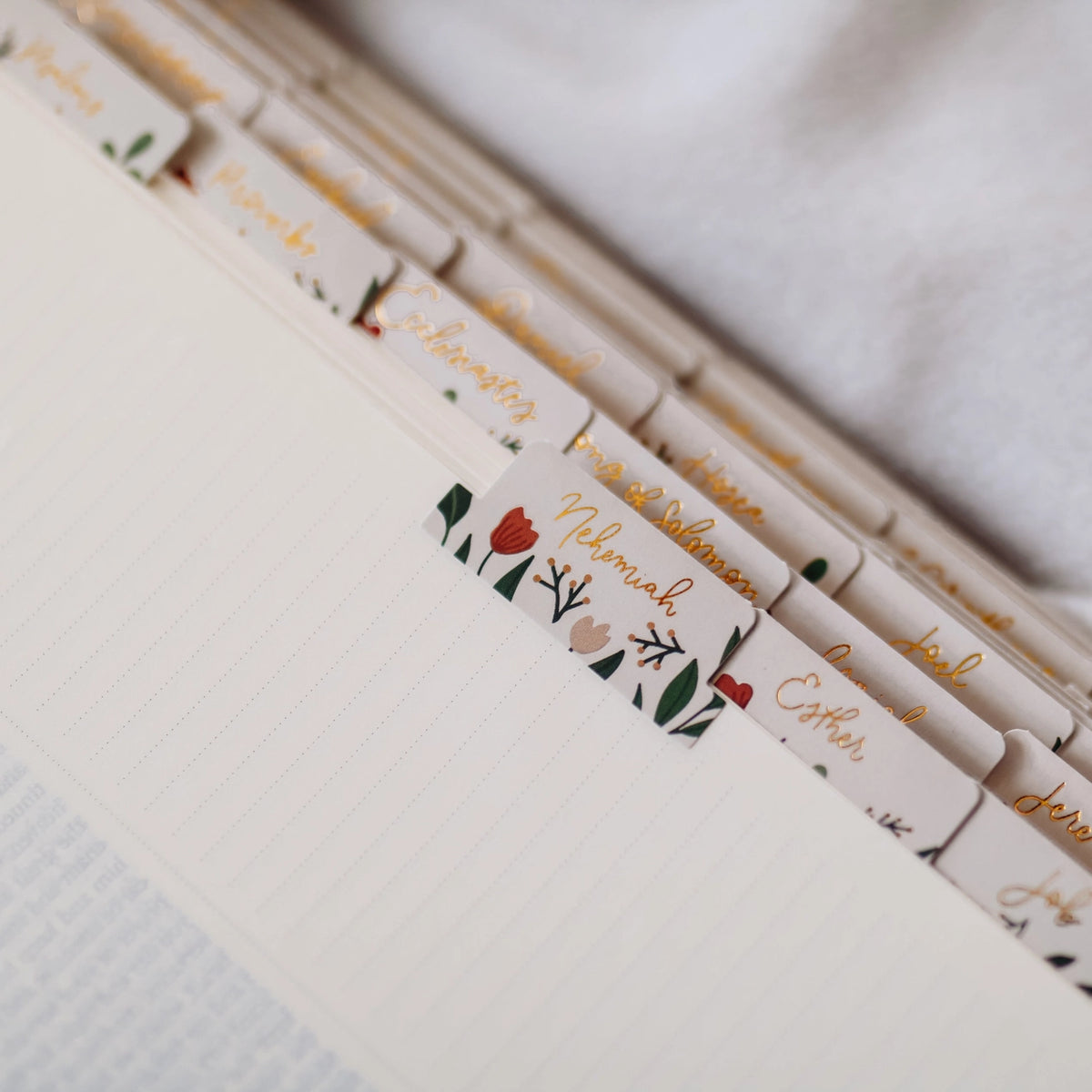Rustic Floral Bible Tabs