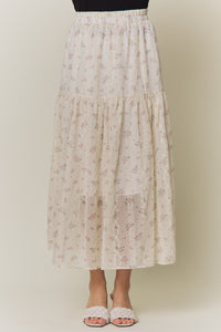 Floral Print Maxi Skirt