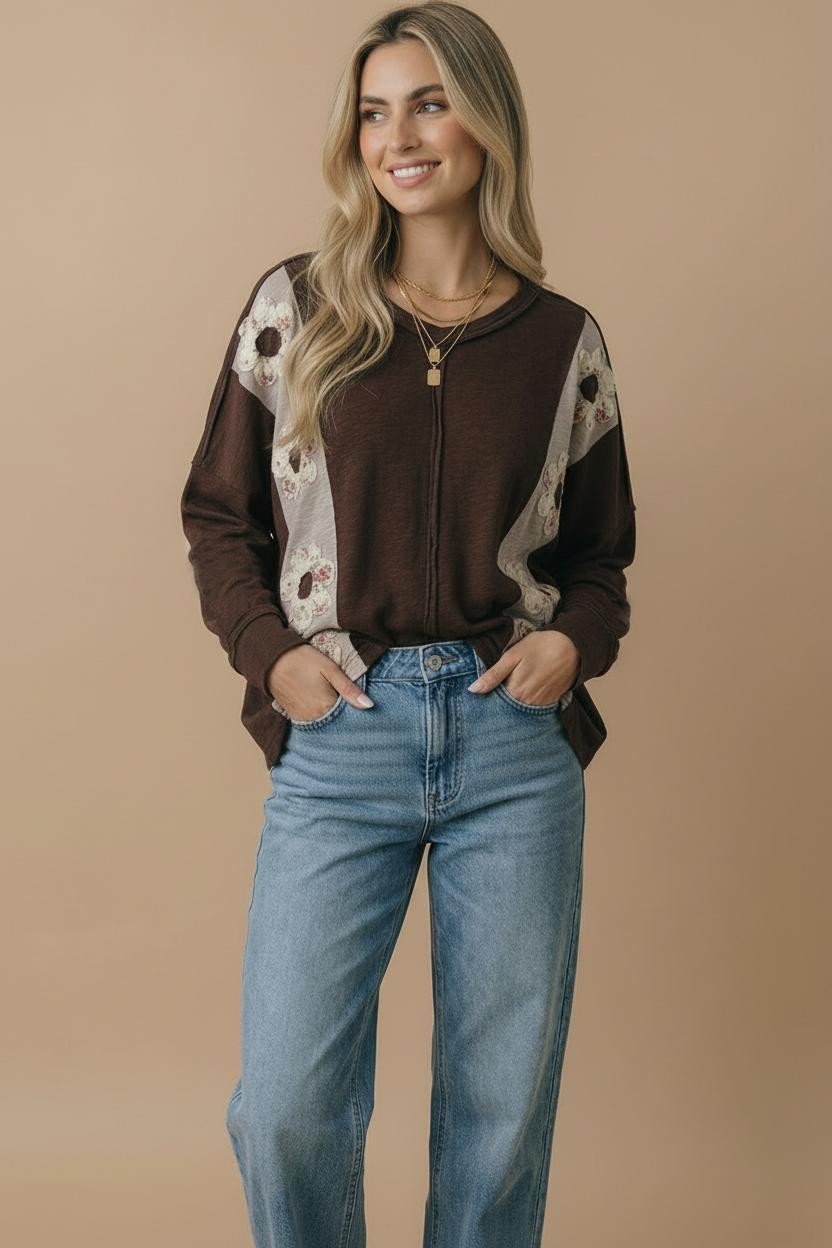 Fall Flower Patch Top