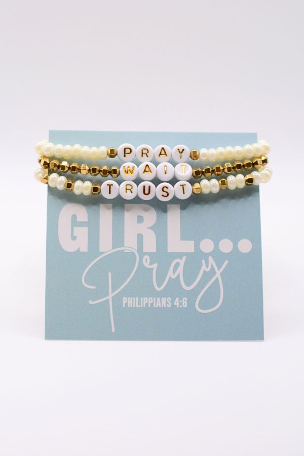 Girl Pray Bracelet Set