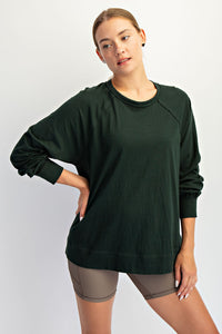Oversized Cotton Long Sleeve Top