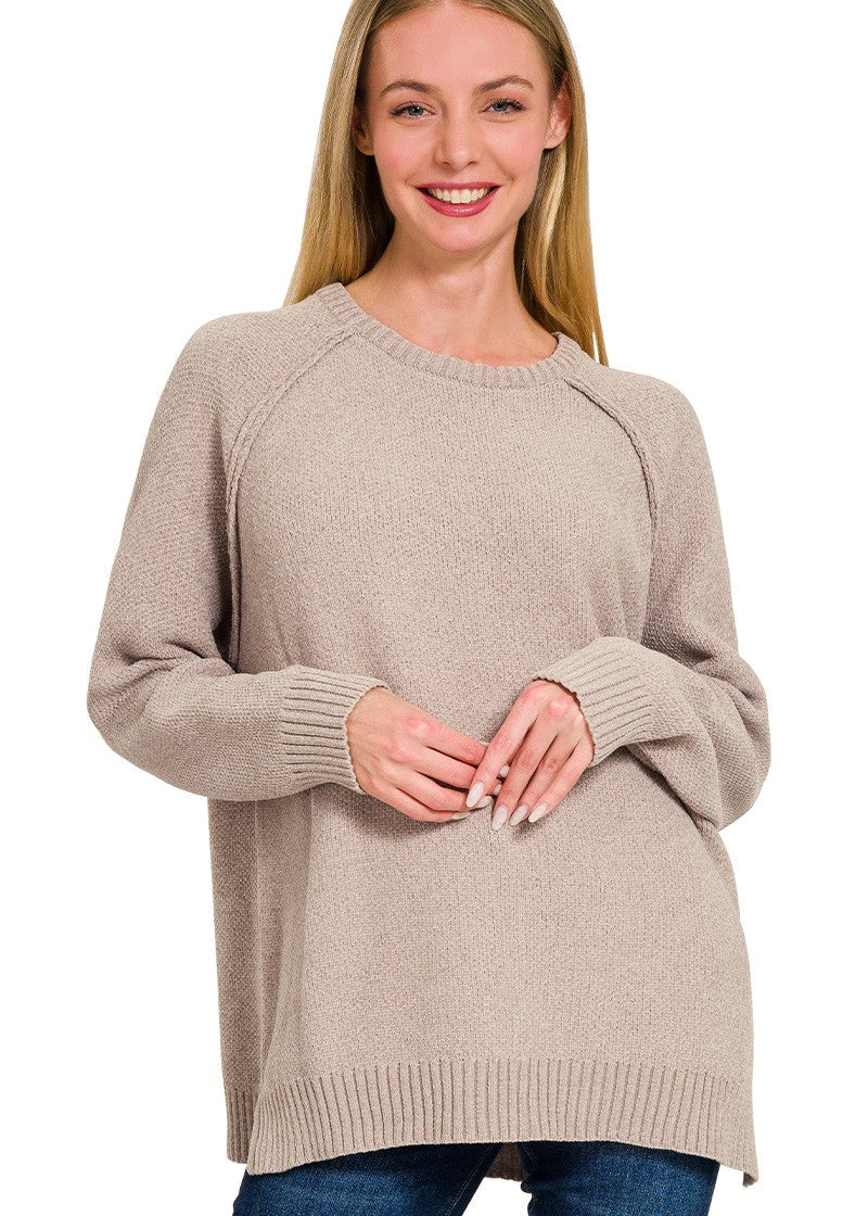 Chenille Raglan Sweater