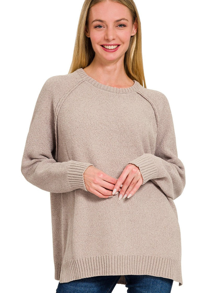 Chenille Raglan Sweater