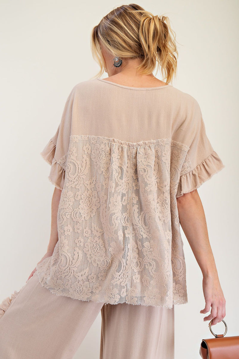 Lace Back Top