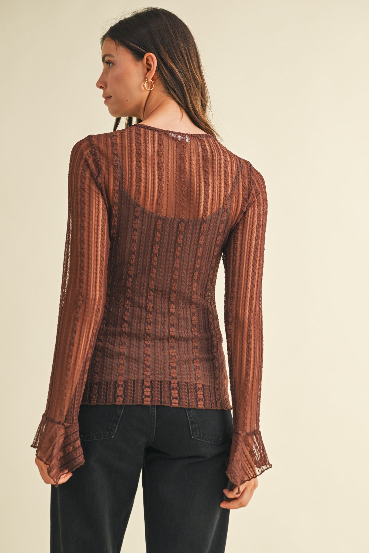 Vintage Lace Ruffle Top