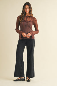 Vintage Lace Ruffle Top