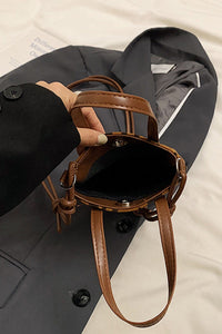 Retro Suede Bucket Tote