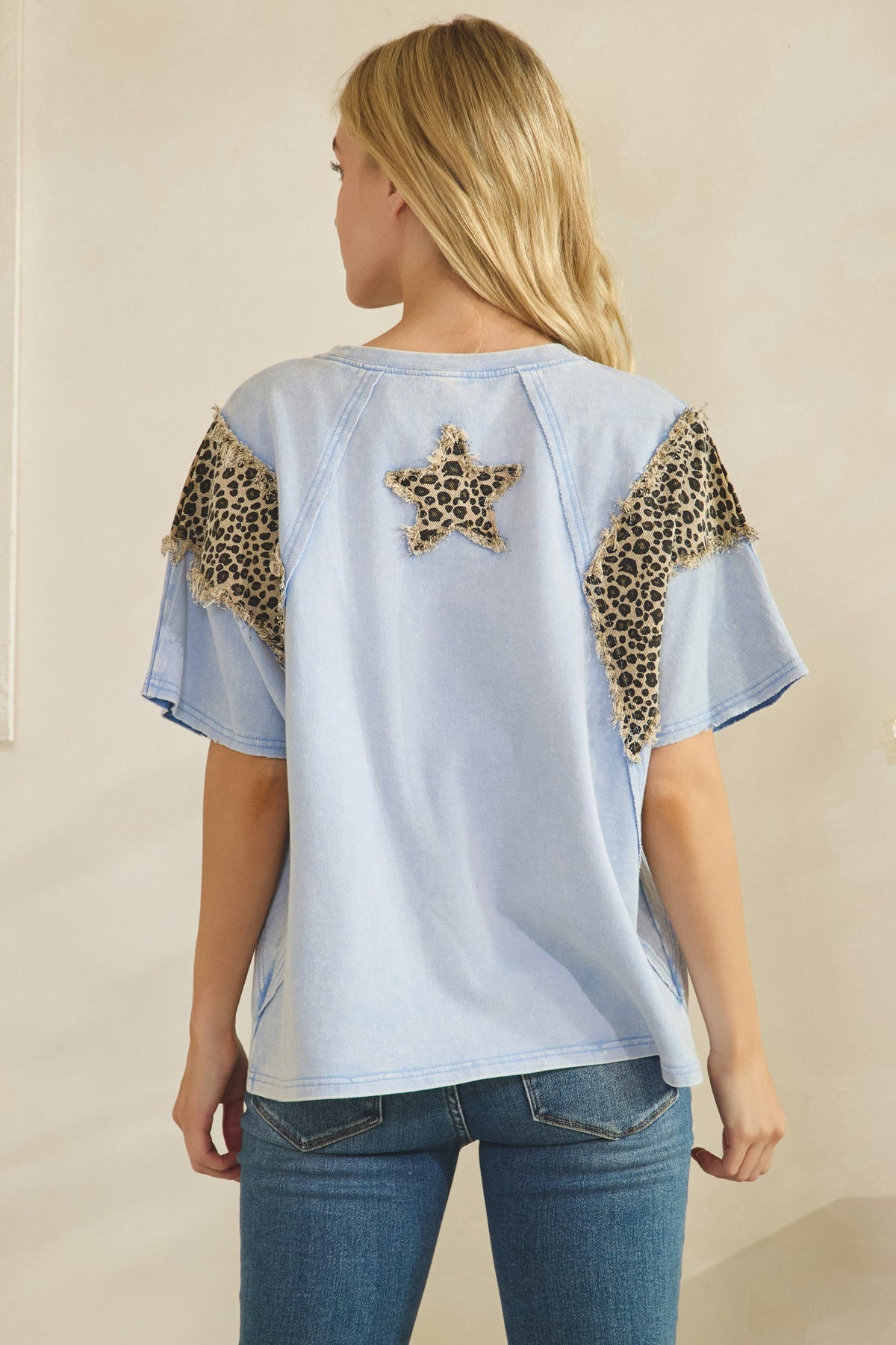 Retro Leopard Star Top
