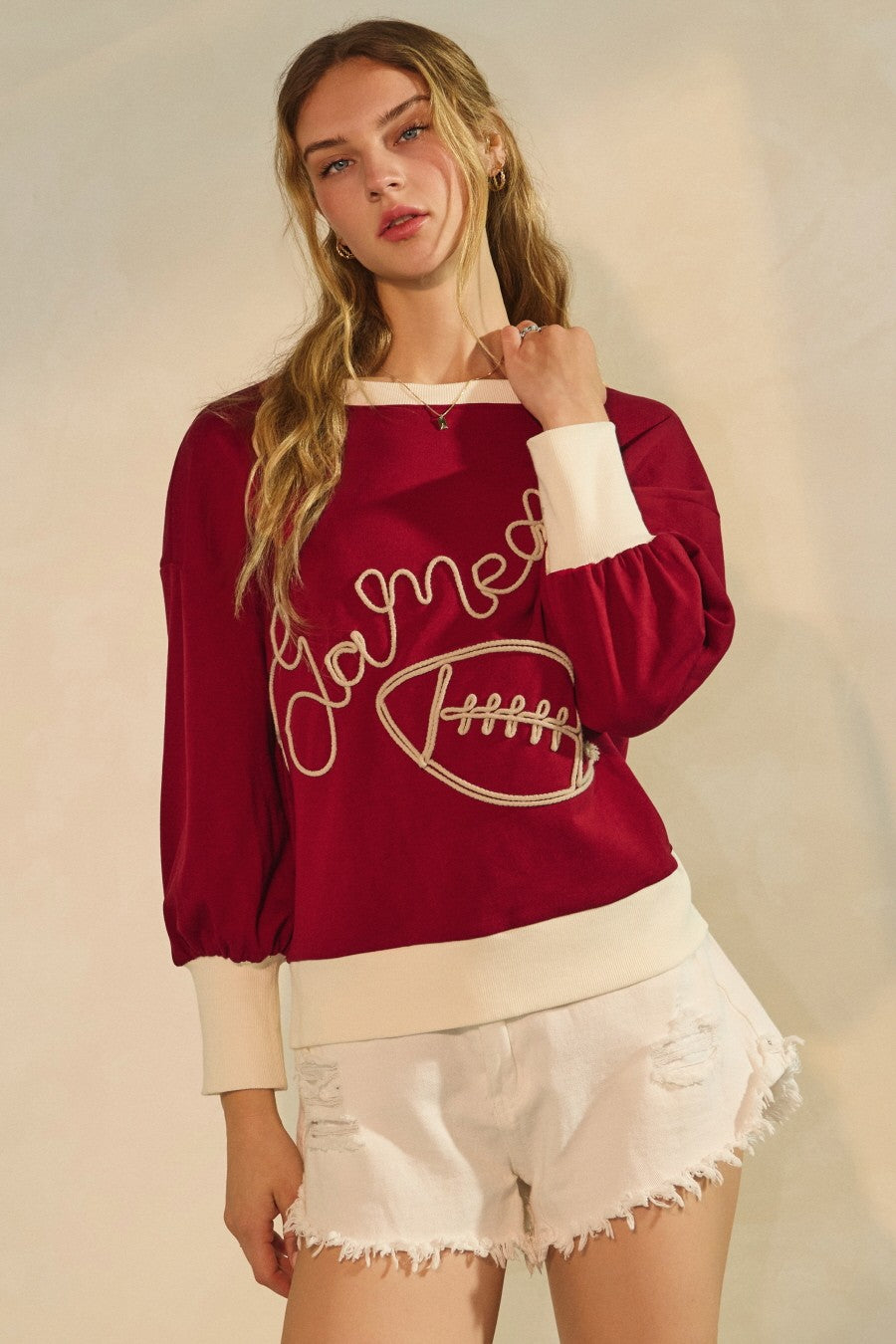 Embroidered Gameday Sweater