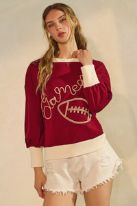 Embroidered Gameday Sweater