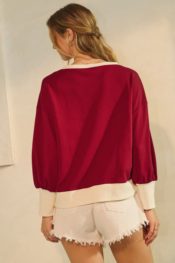 Embroidered Gameday Sweater