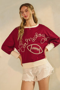 Embroidered Gameday Sweater
