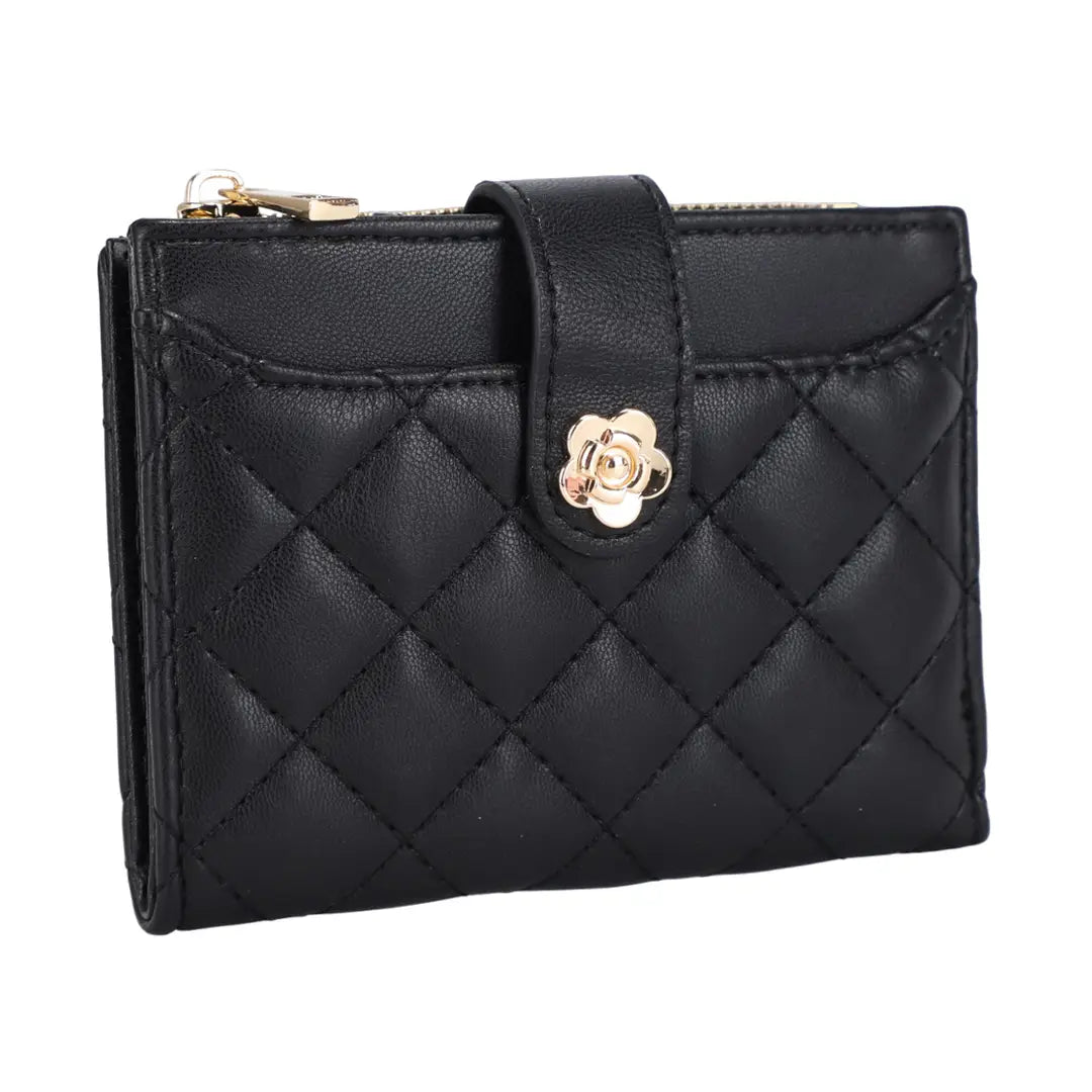 Mini Quilted Flower Wallet