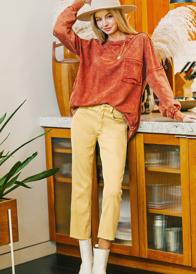 Color Pop Straight Leg Pants