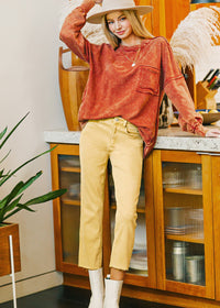 Color Pop Straight Leg Pants