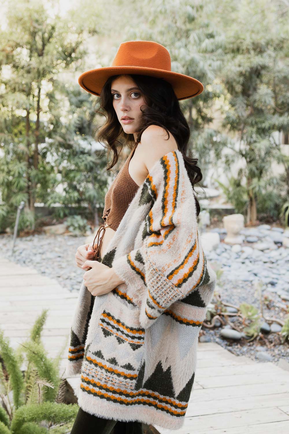 BOHO Fuzzy Cardigan