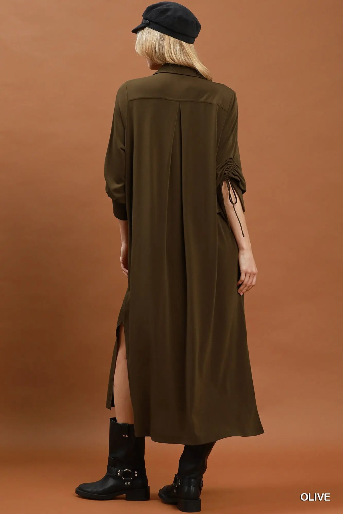 Button Front Maxi Dress