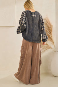 Patchwork Plaid Sweater