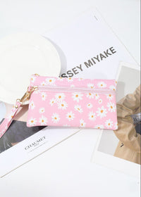 Daisy Wristlet Bag