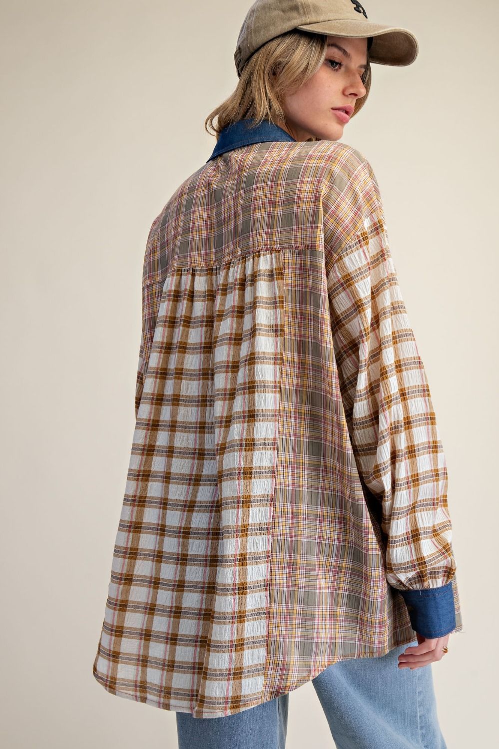 Mix Plaid Top