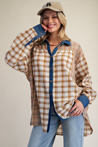 Mix Plaid Top