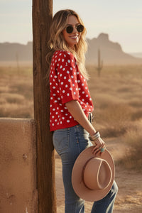 Timeless Polka Dot Top
