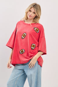 Vintage Patch Football Tee
