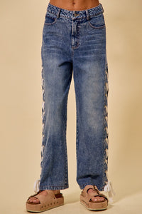 Ribbon Side Pants