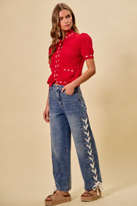 Ribbon Side Pants