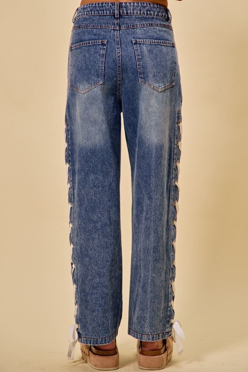 Ribbon Side Pants