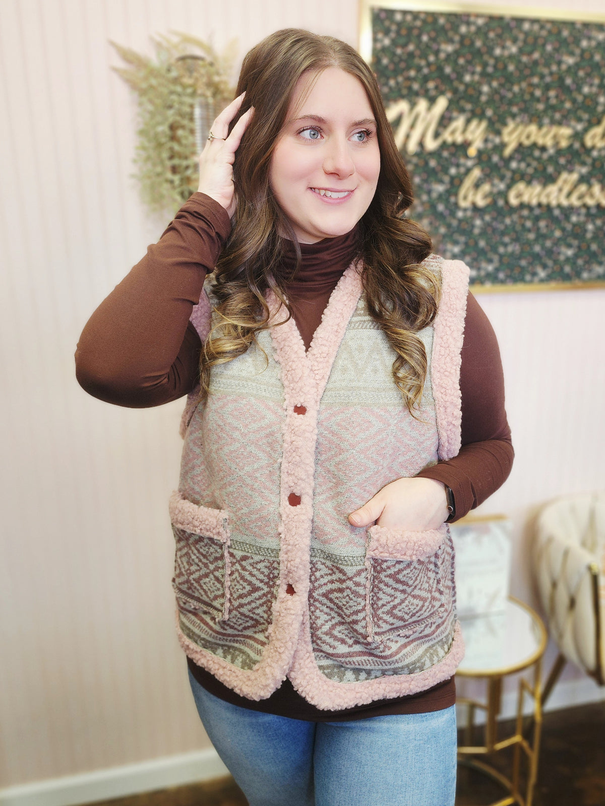 BOHO Printed Cozy Vest