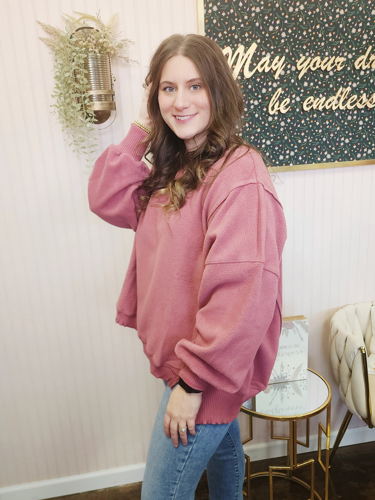 Fleece Knit Pullover