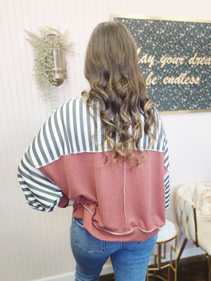 Striped Pullover Top