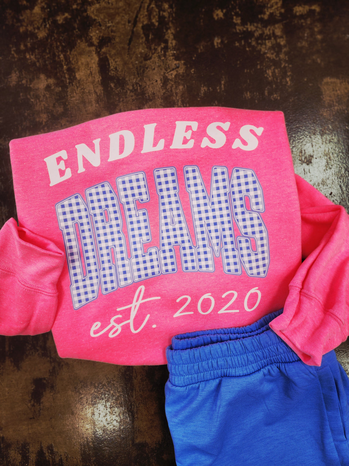 Endless Dreams Gingham Sweatshirt