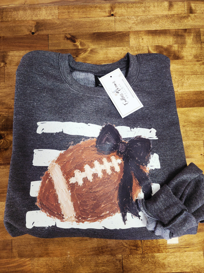 Football Bow Sweatshirt