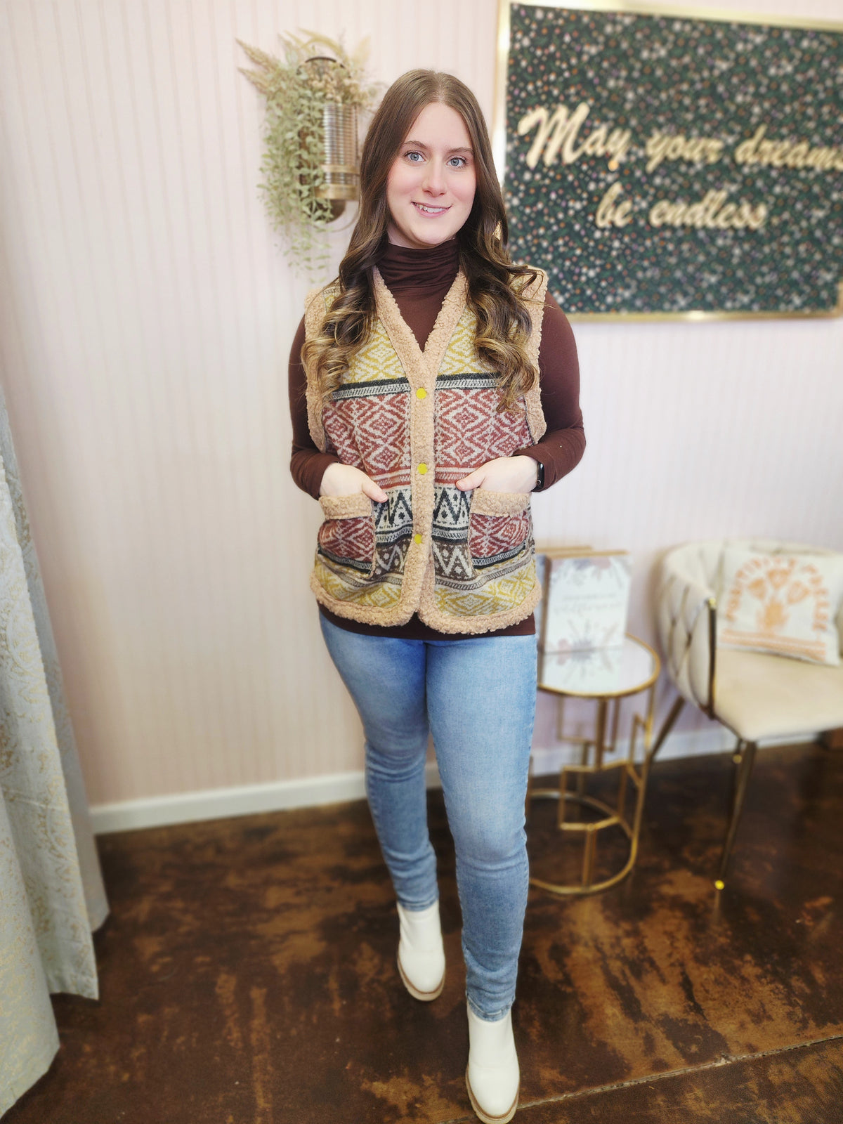 BOHO Printed Cozy Vest