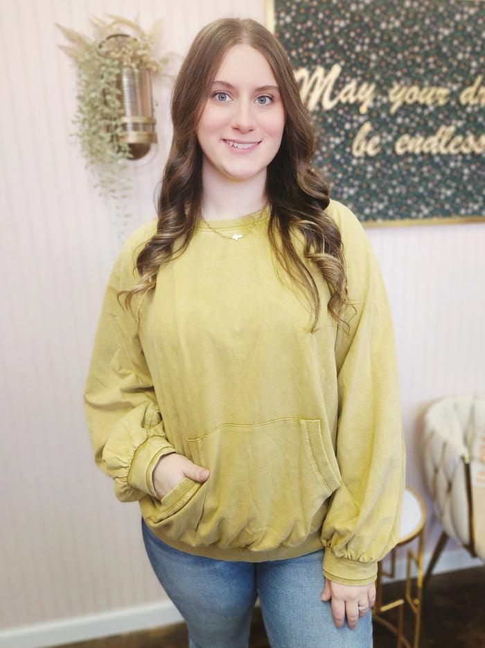 Mineral Washed Pullover