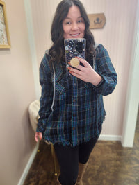 Plaid Hooded Shacket