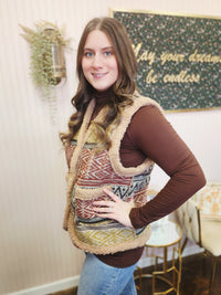 BOHO Printed Cozy Vest