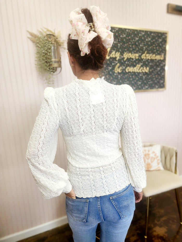 Textured Lace Top