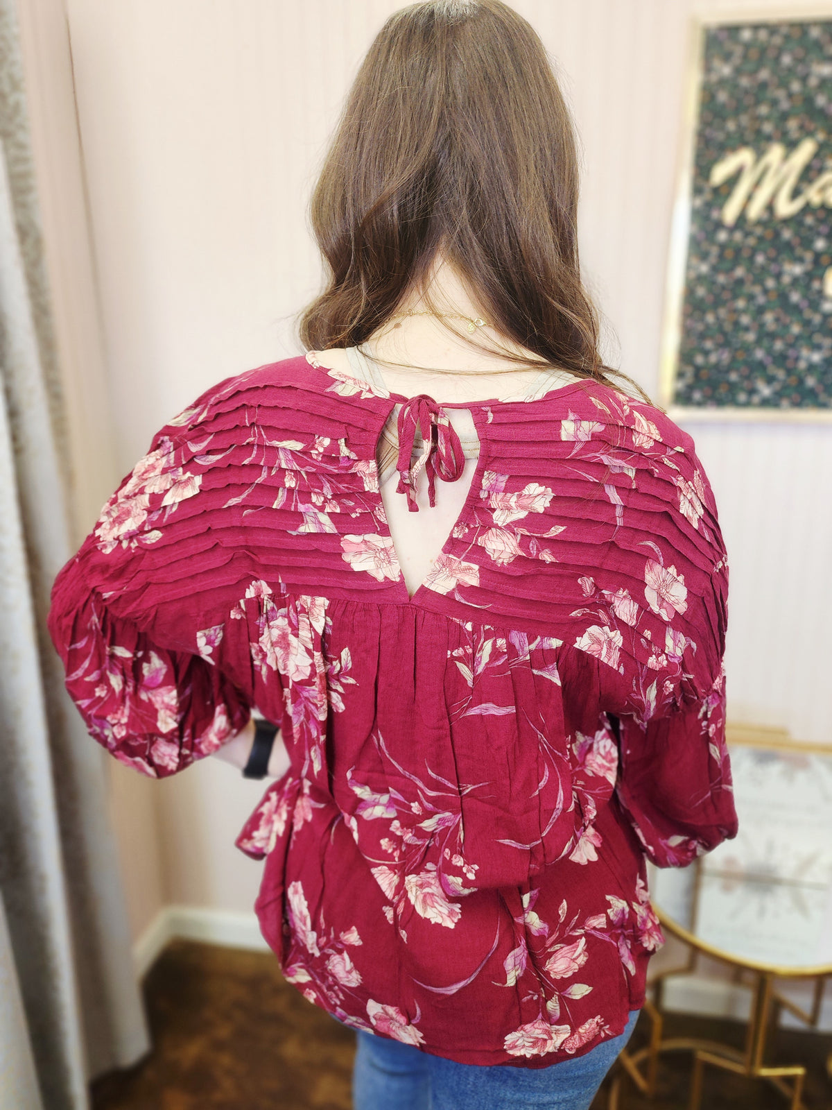 Floral Gauze Top