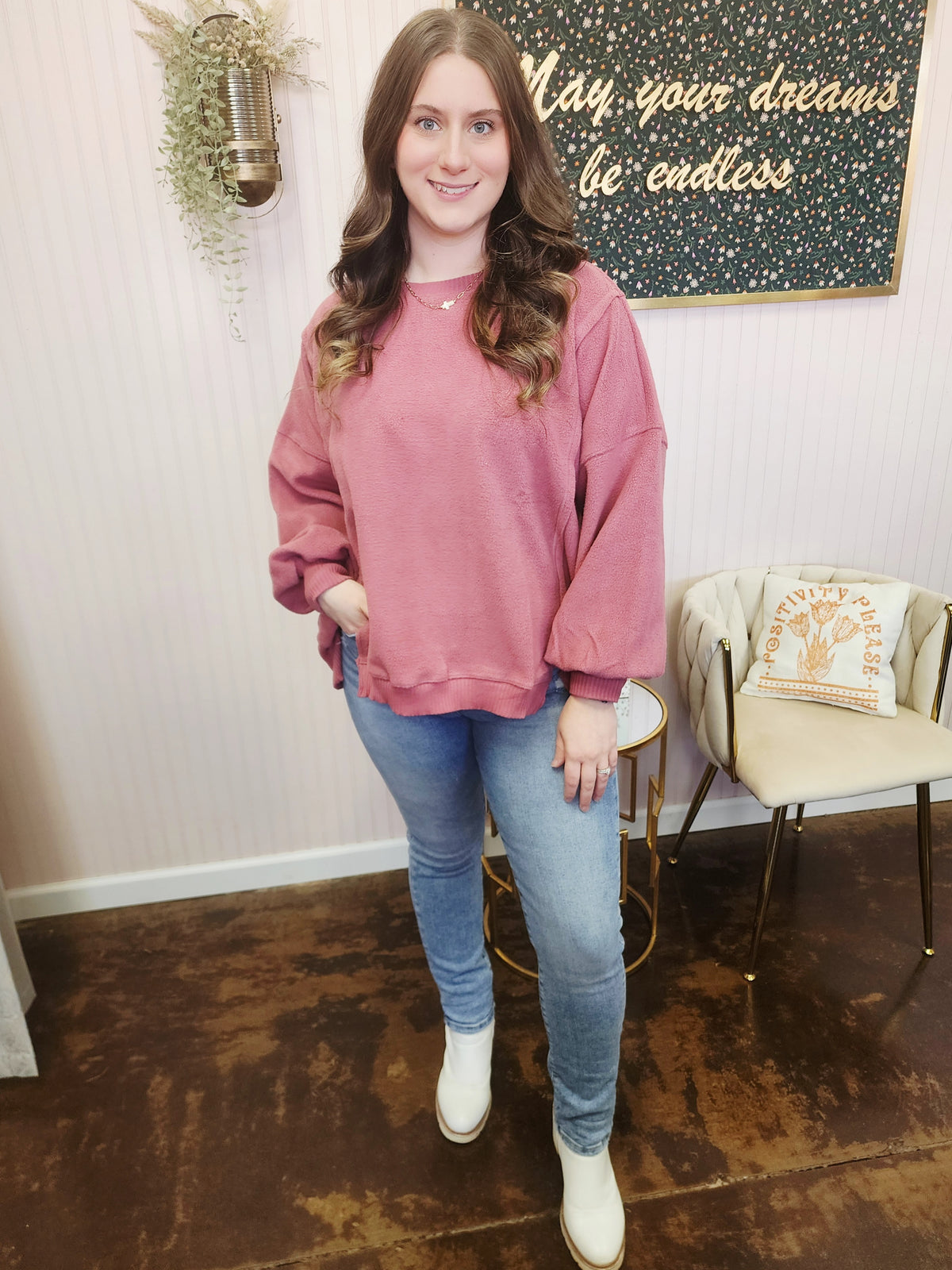 Fleece Knit Pullover